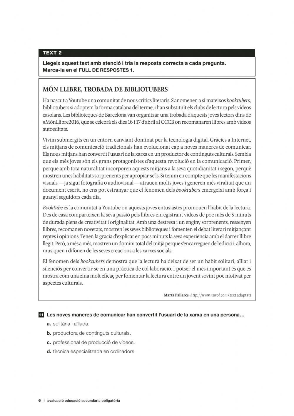 CB català 4t ESO 2019