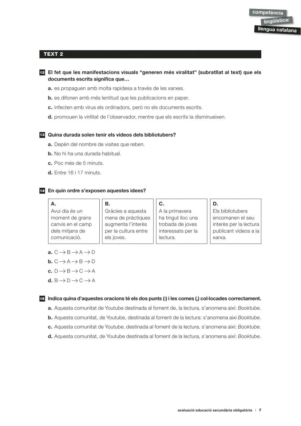 CB català 4t ESO 2019