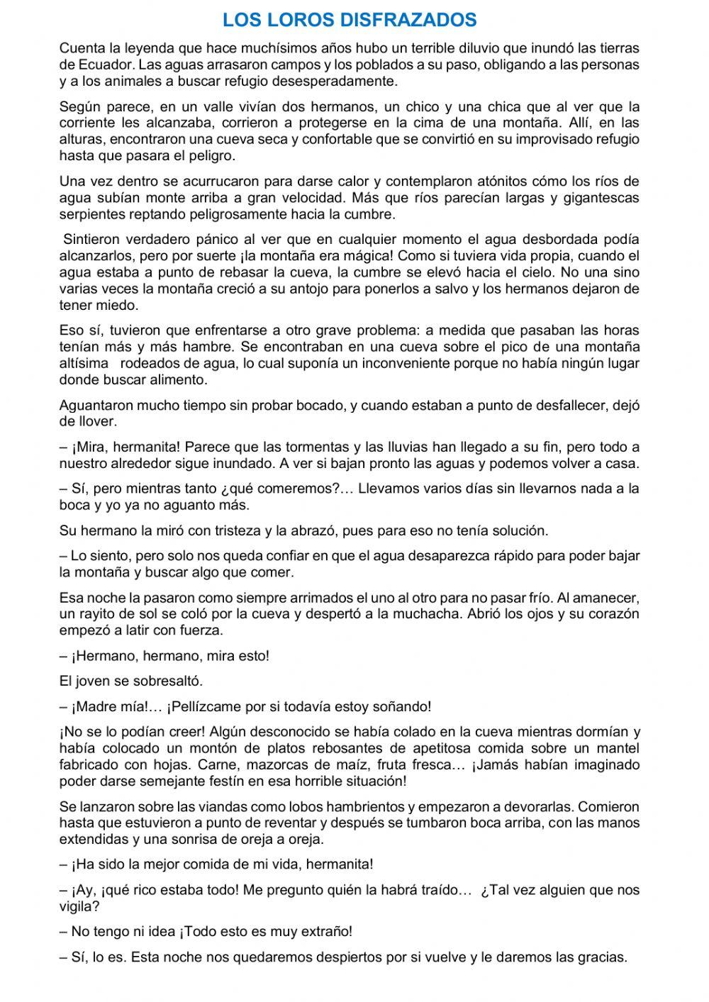 Los loros disfrazados