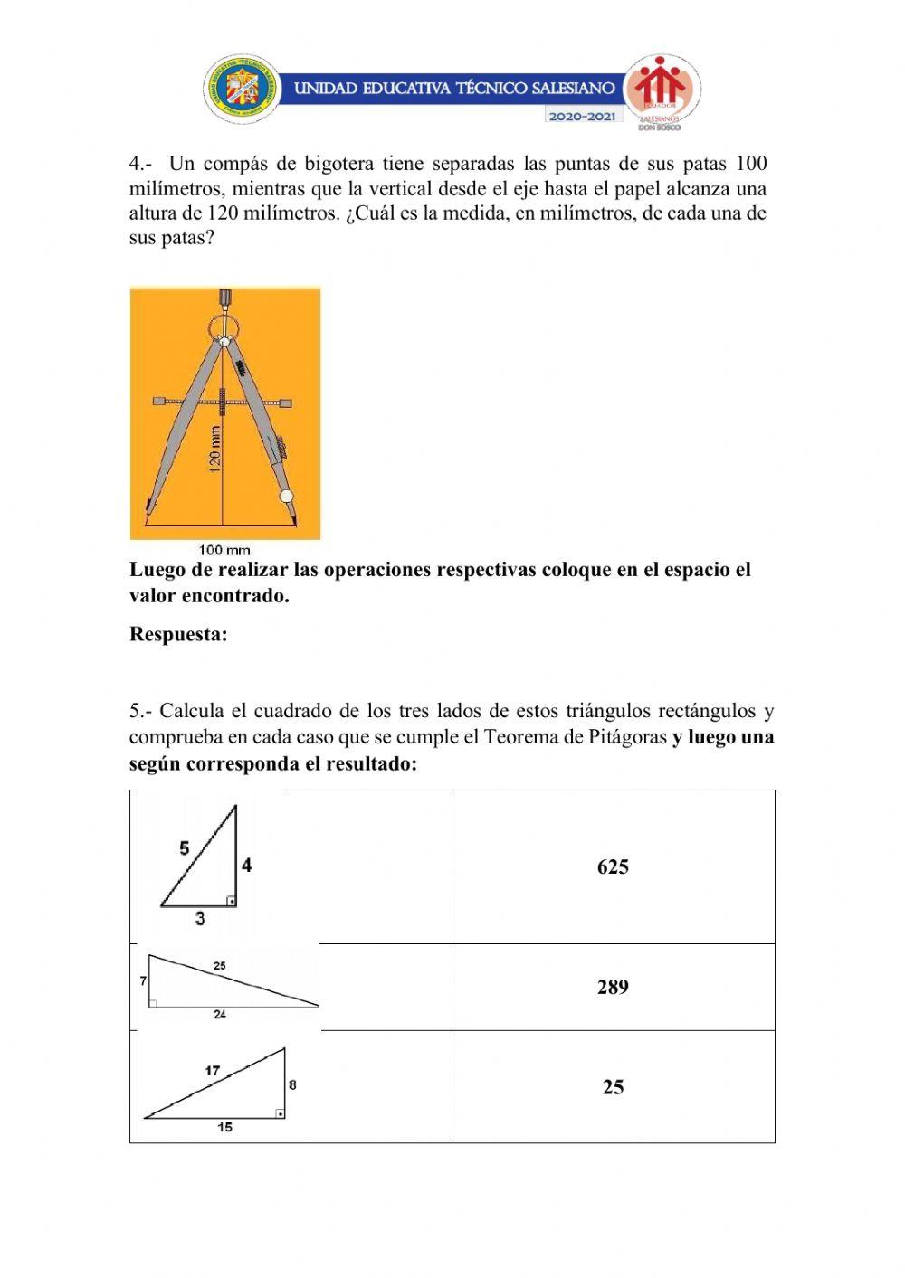 Teorema de Pitágoras