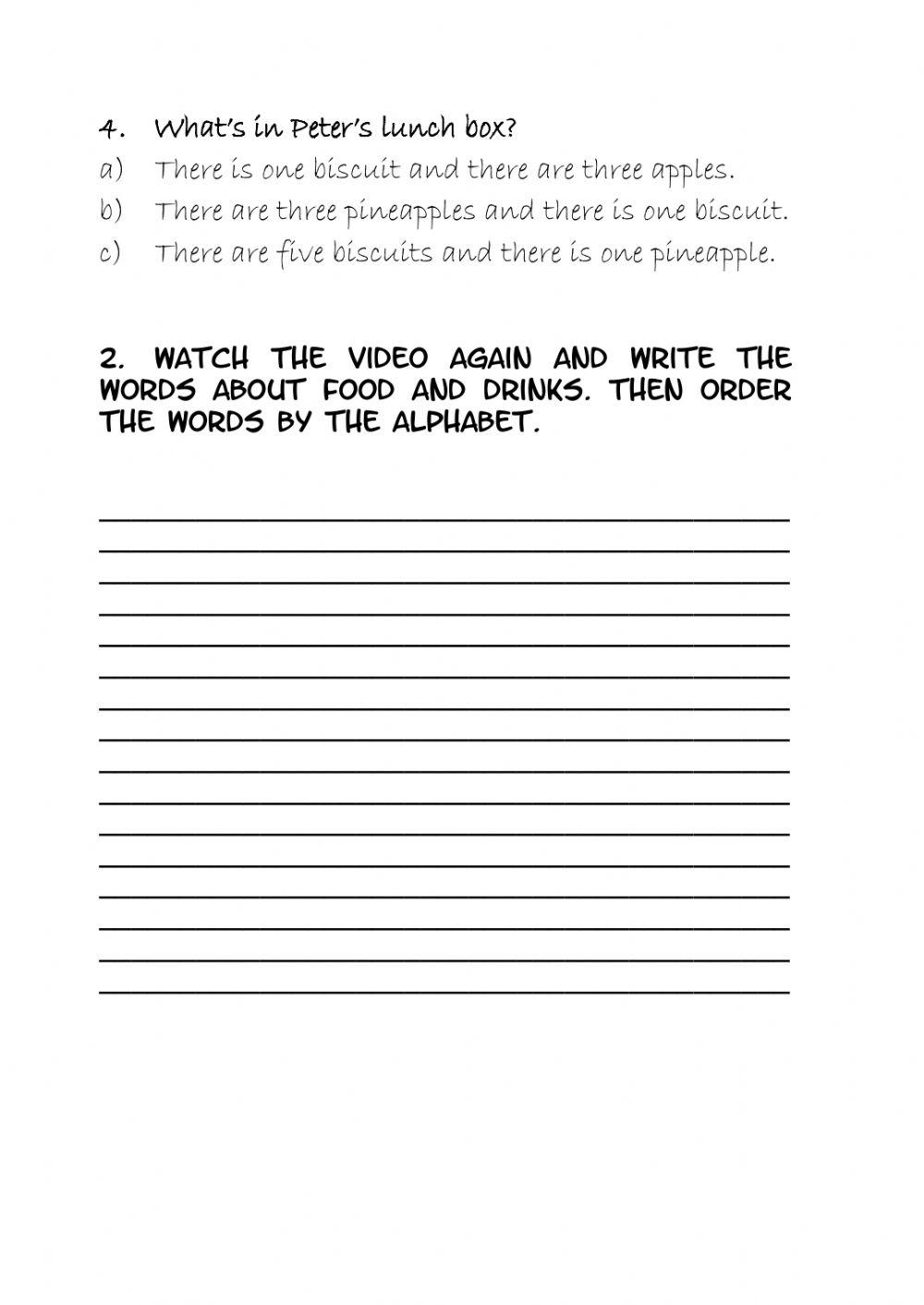 What's in my lunchbox?