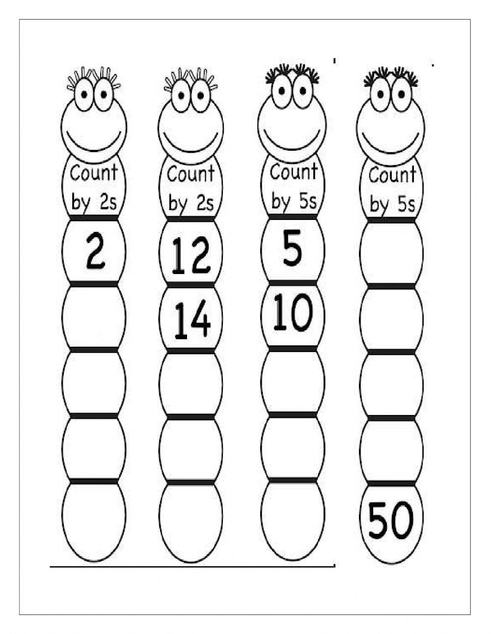 Skip counting by 2's & 5's