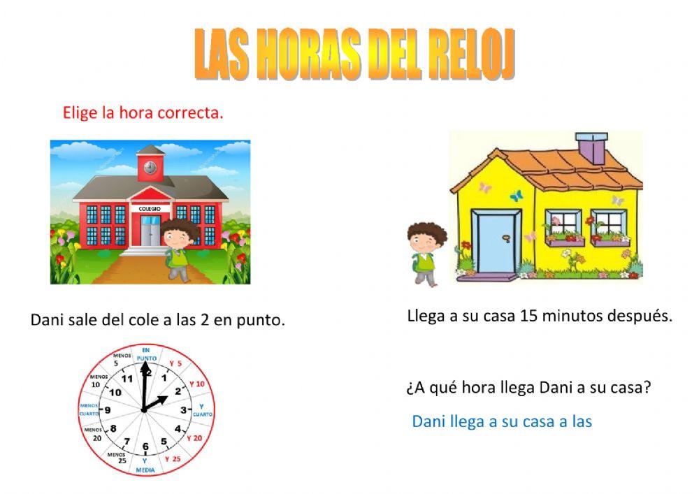 Las horas del reloj