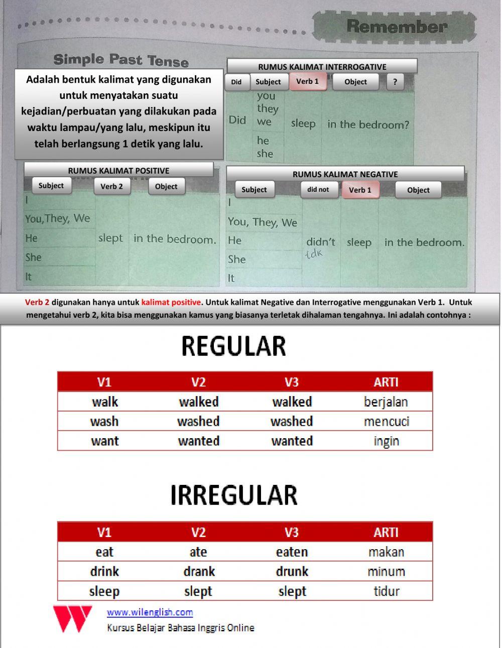 Simple past kelas 6 (kd5) sem.2 (21-01-2020)