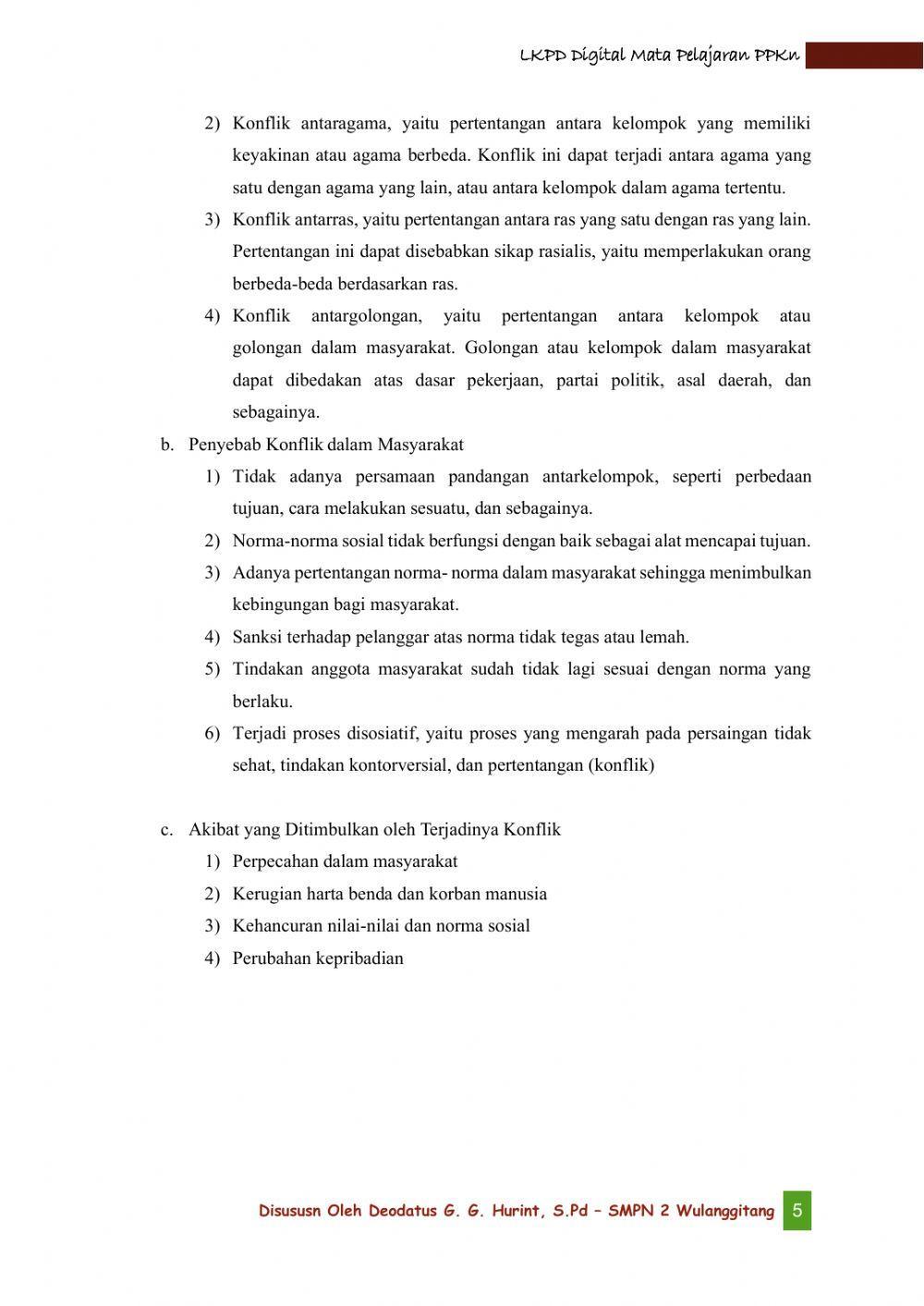 LKPD Digital Mata pelajaran PPKn Kelas IX