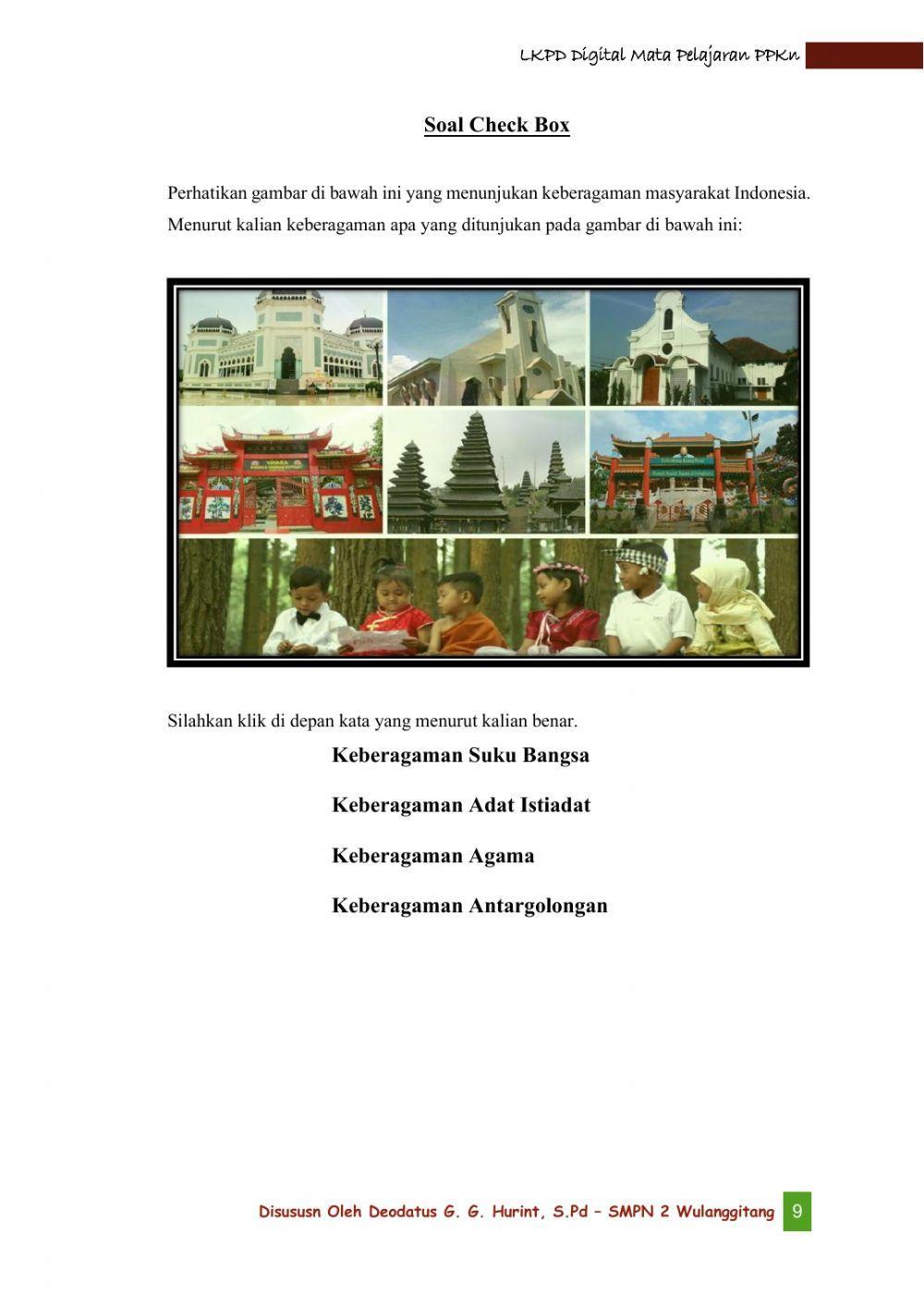 LKPD Digital Mata pelajaran PPKn Kelas IX