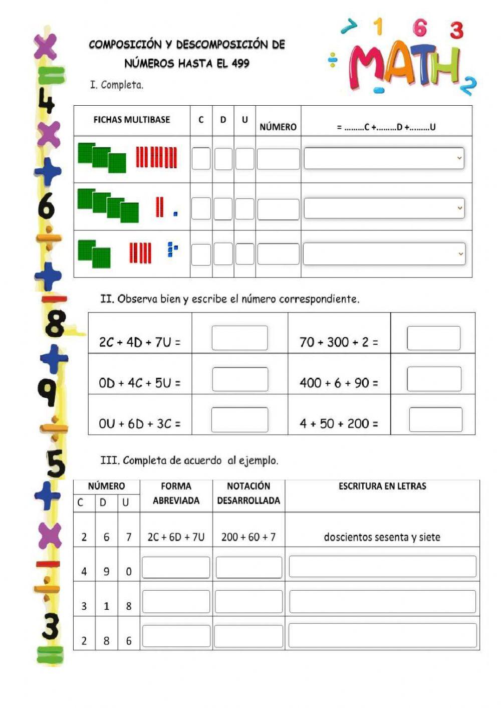 Composición y descomposición