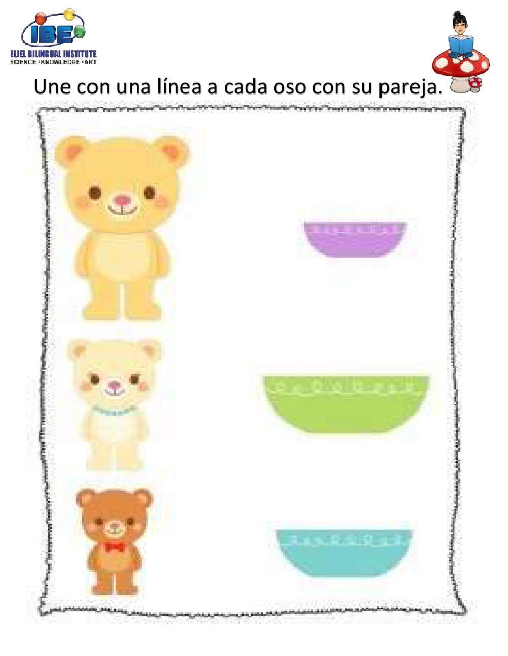 Ricitos de oro … Free Interactive Worksheets 650623