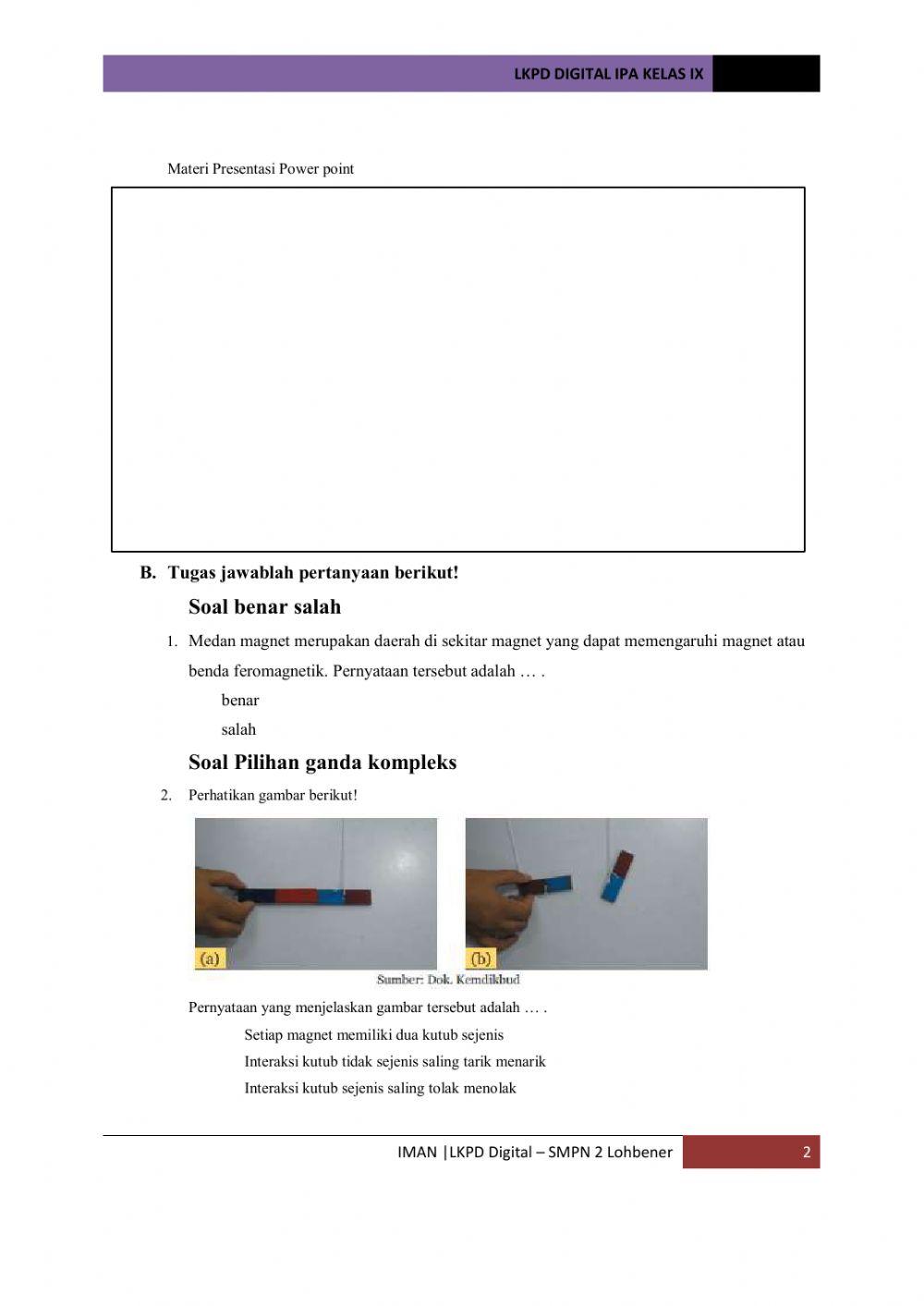 LKPD Kemagnetan
