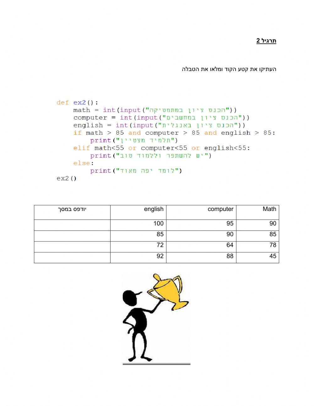 פייתון לכיתה ח עמט