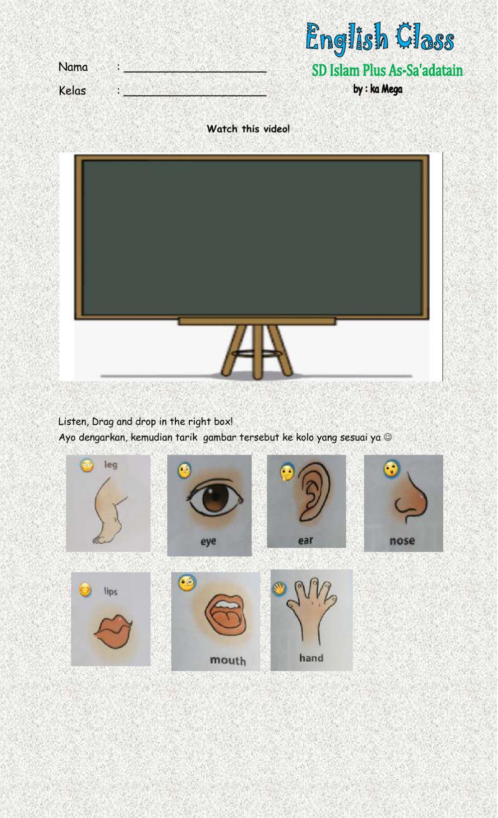 Listening Body Parts