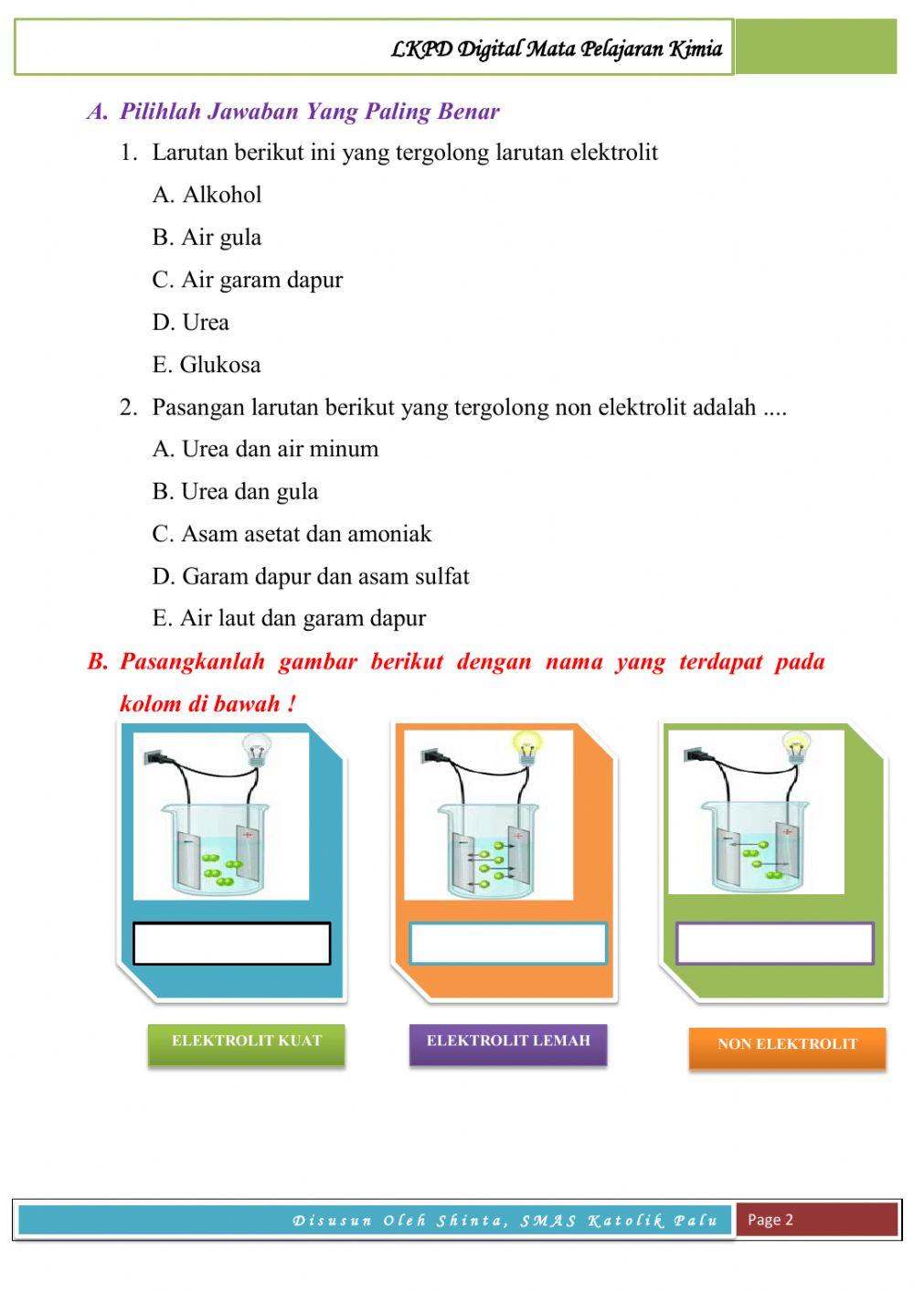LKPD Digital Mata Pelajaran Kimia