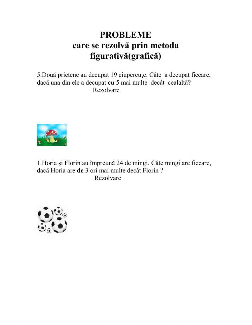 Probleme care se rezolvă prin metoda grafică Probleme care se rezolvă prin metoda grafică