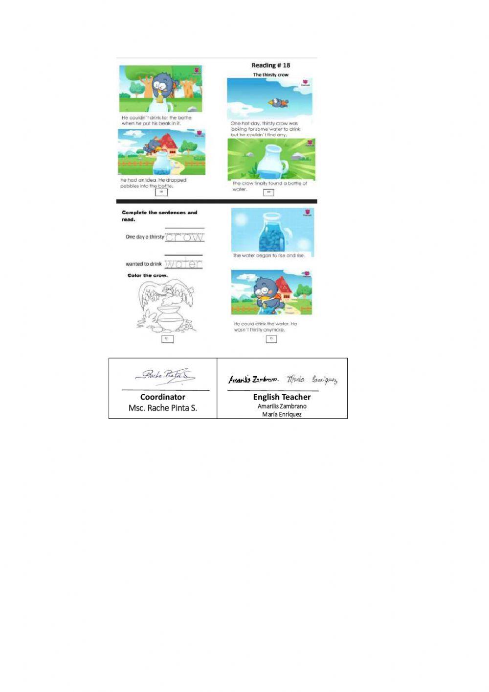 Weekly activities - Preparatory - week 33