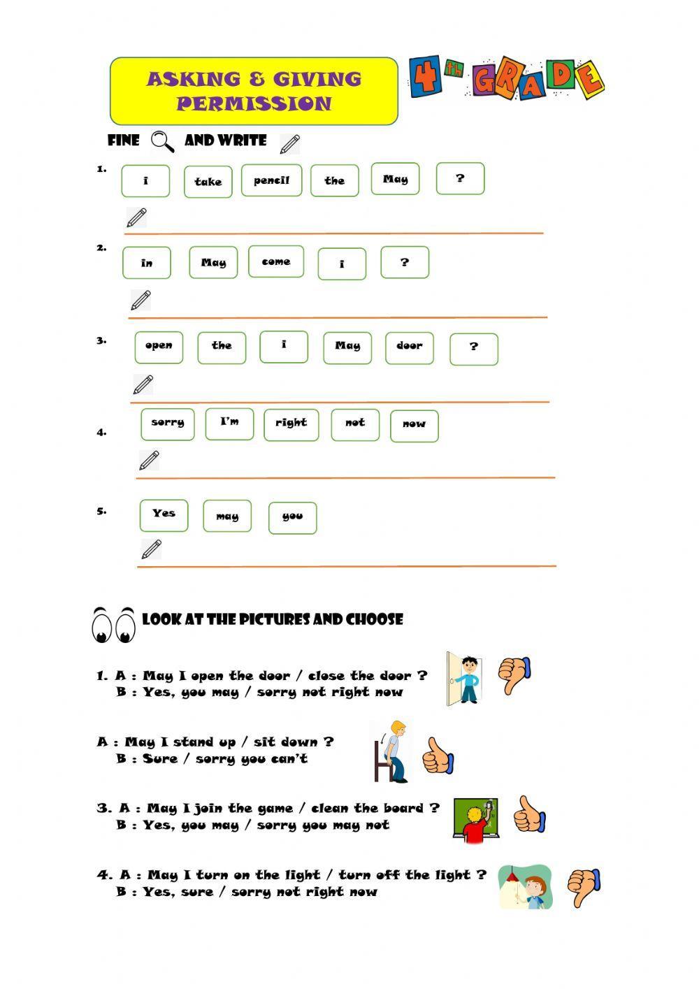 Asking&Giving permission