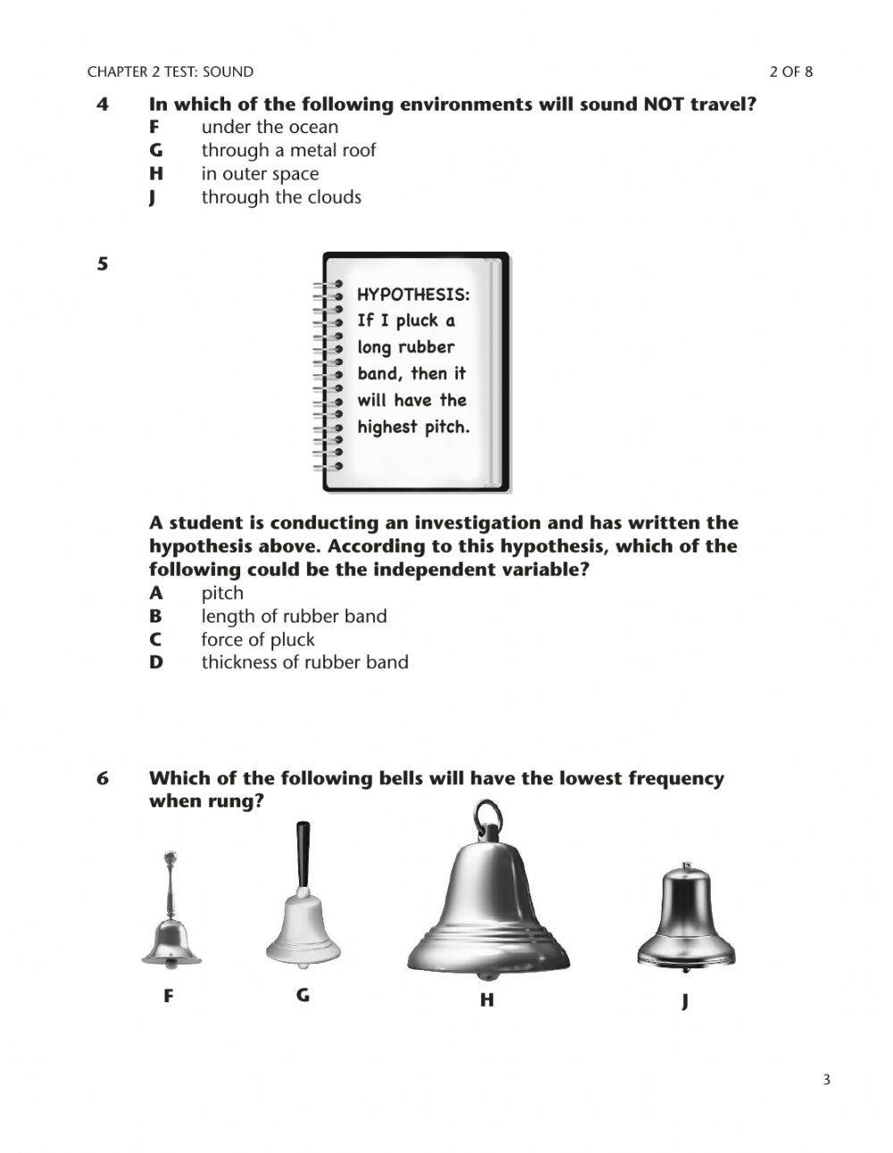 Chapter 2 science test