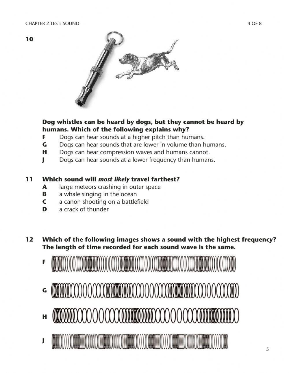 Chapter 2 science test