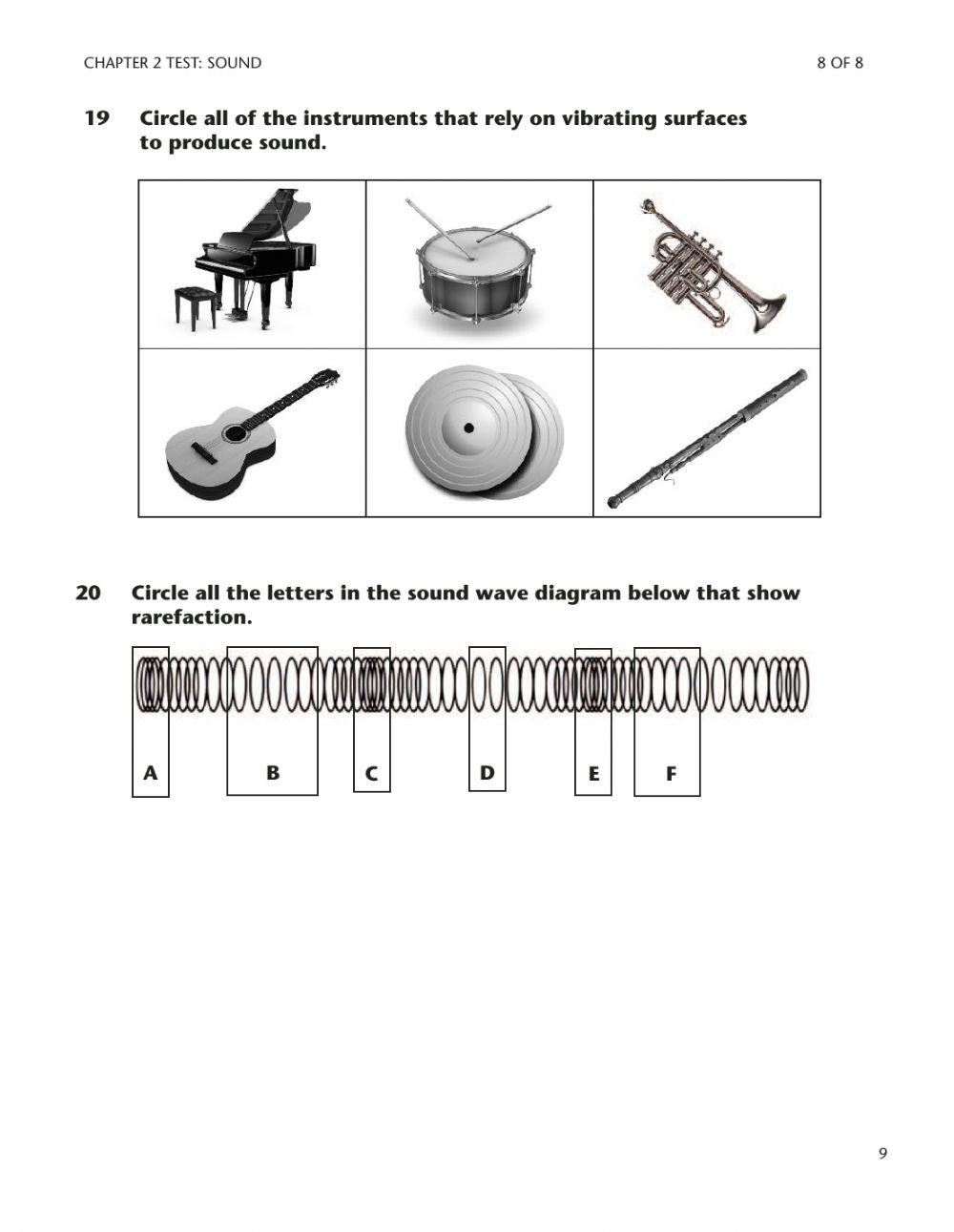 Chapter 2 science test