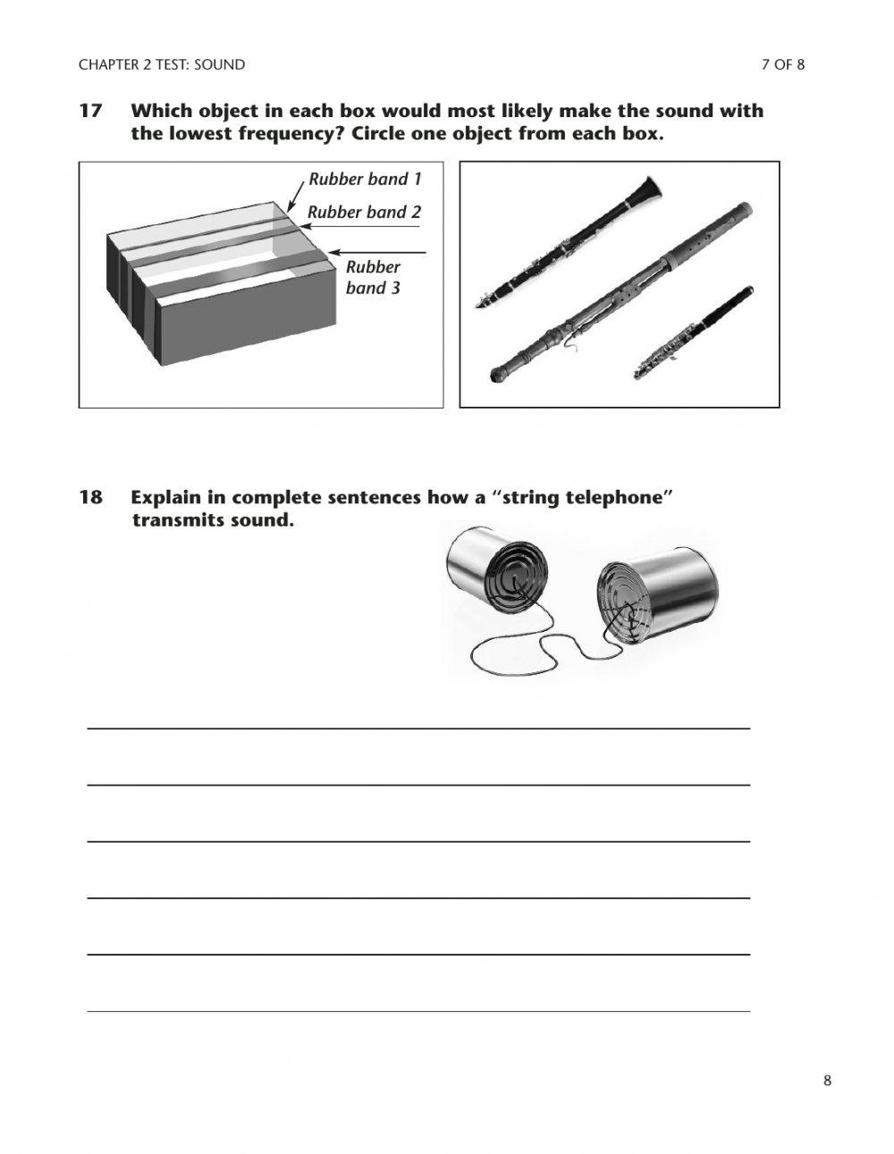 Chapter 2 science test