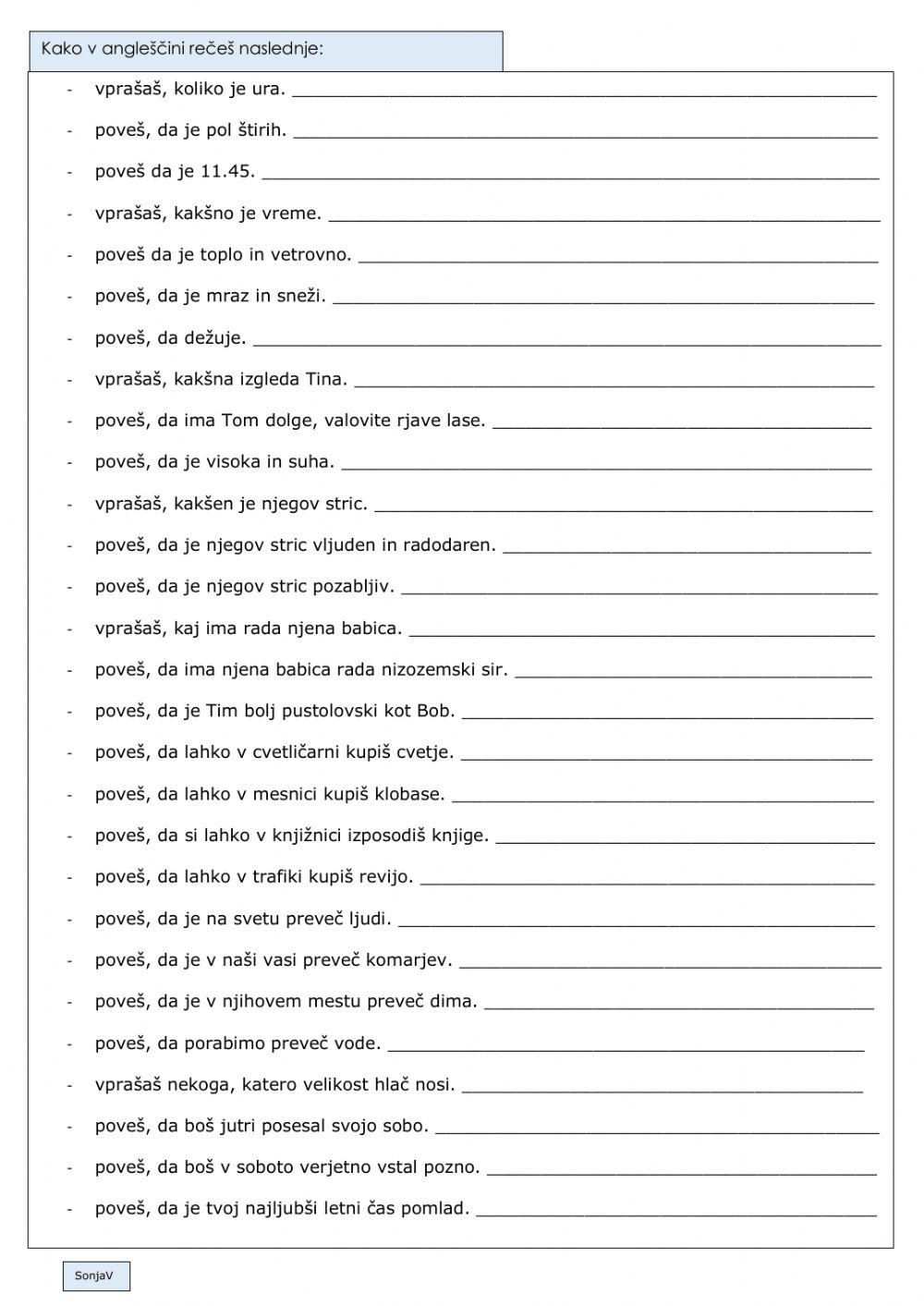 Revision exercises 1