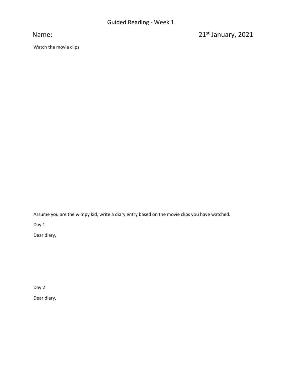diary-entry-651470-william-darko-live-worksheets