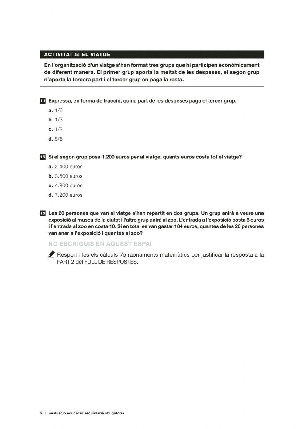 Competències Bàsiques Matemàtiques 2020