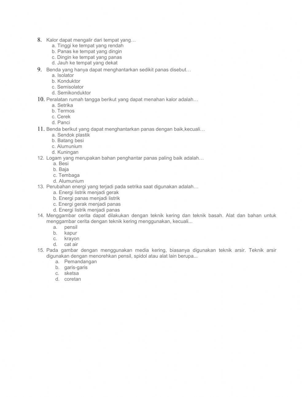 Penilaian Harian Tema 6 St 3