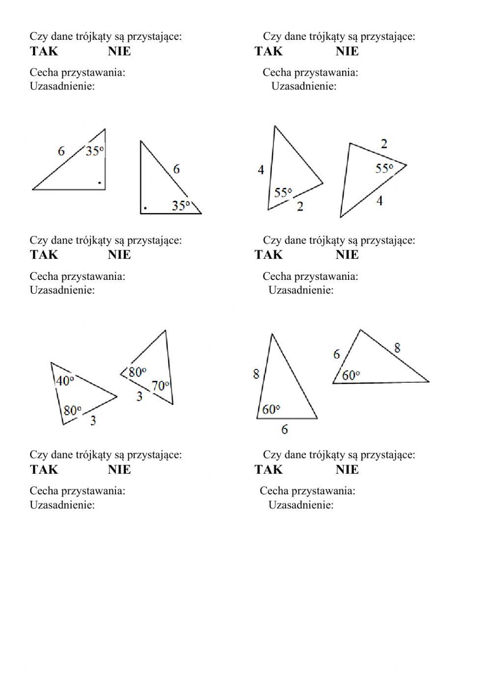 Trójkąty przystające