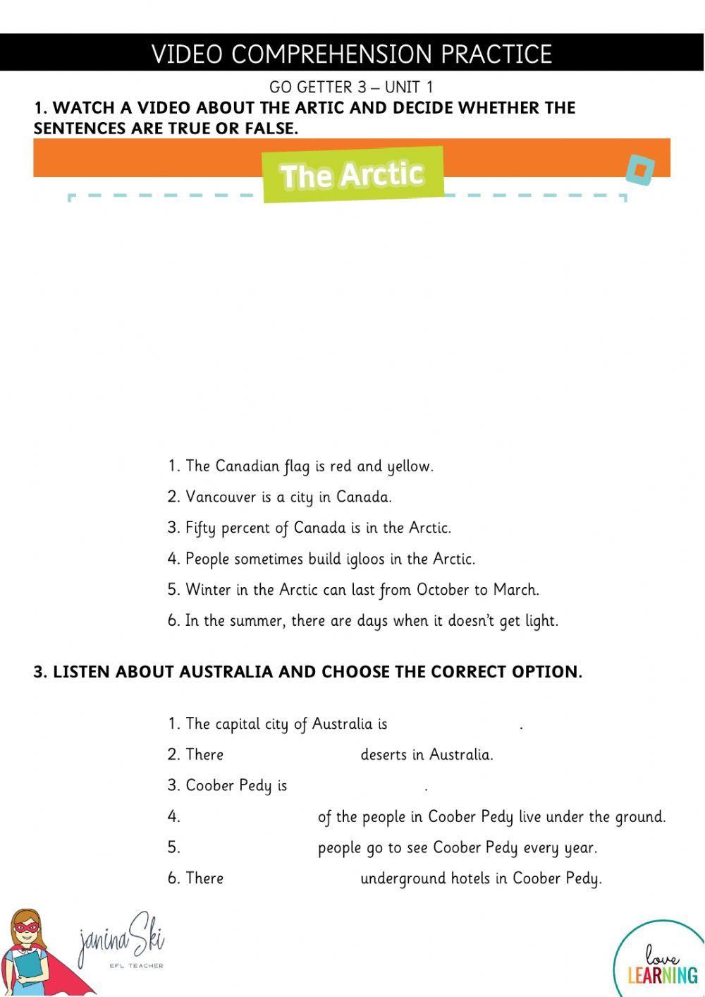 Video Practice Go Getter 3 Unit 1