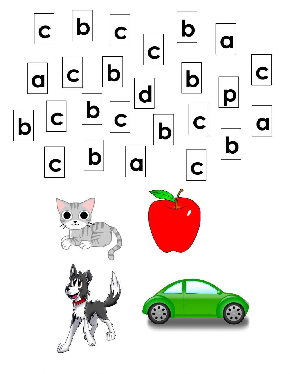 Letter c recognation