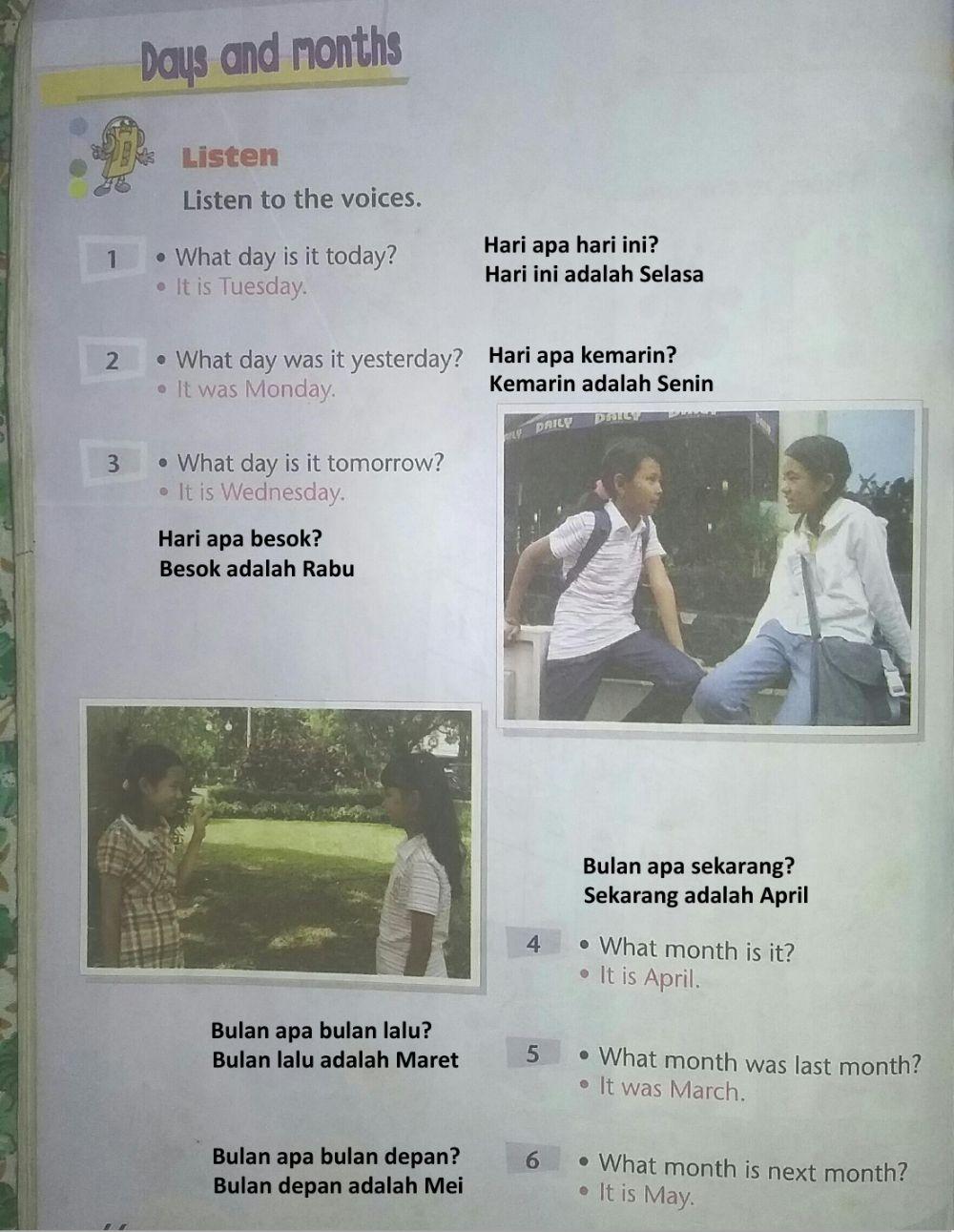 Days and months kelas 3 (kd5) 21-01-2020