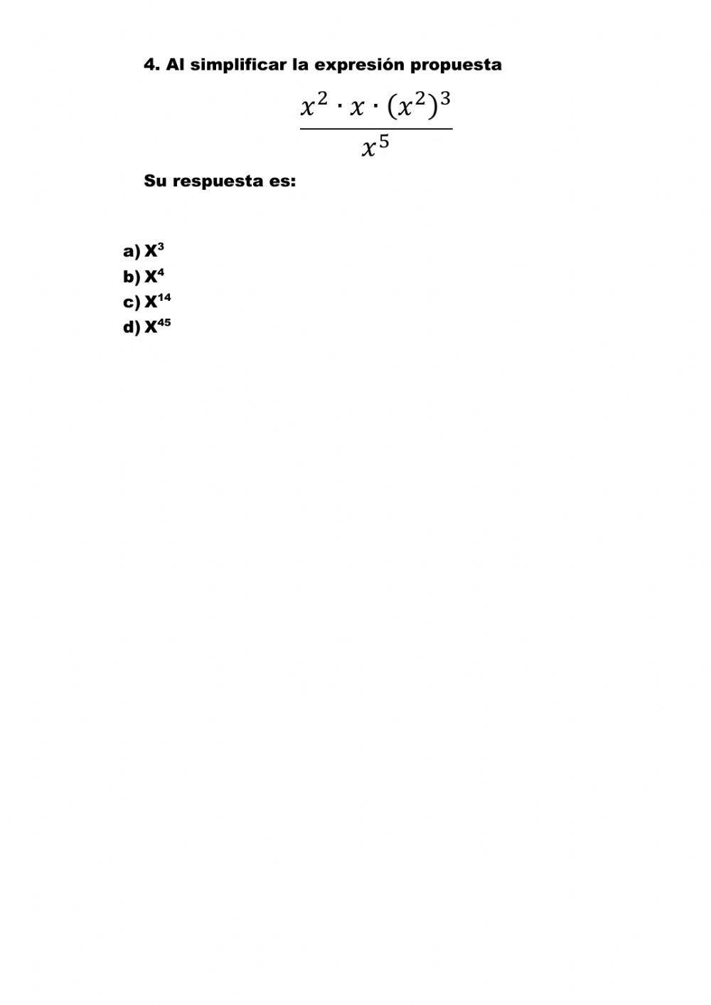 Propiedades de la Potencia