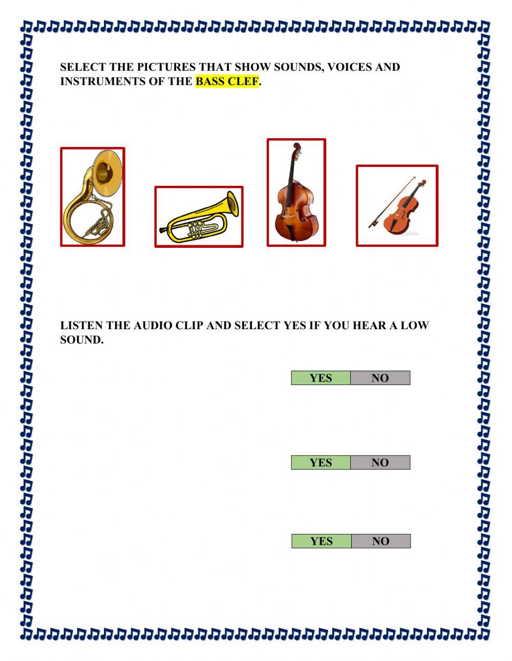 Bass clef beginners