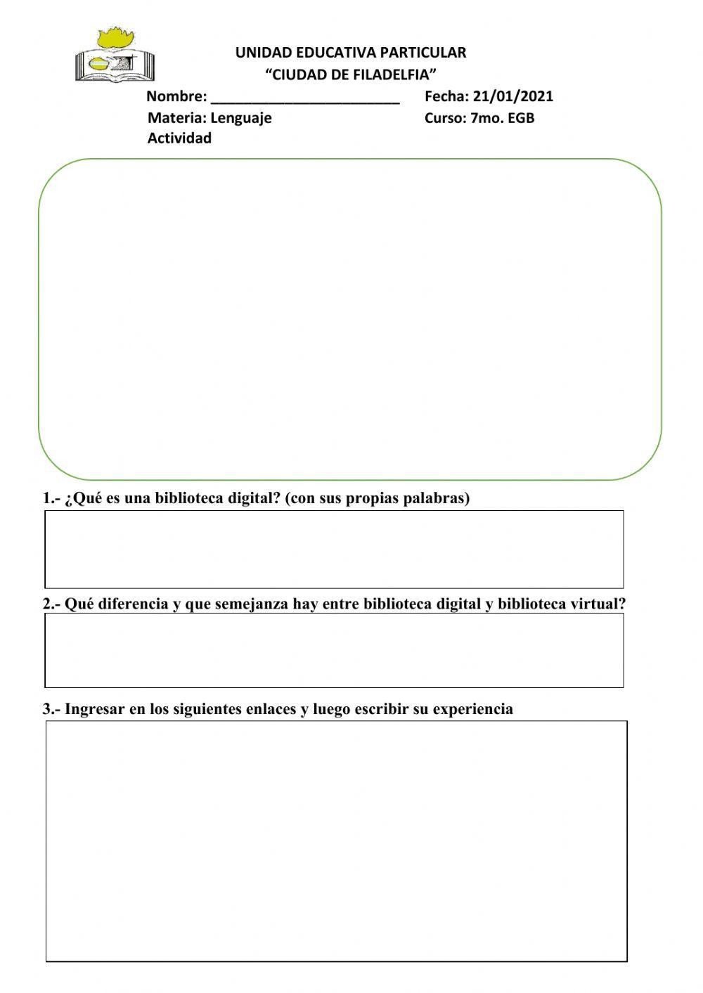 Bibliotecas Digitales y virtuales