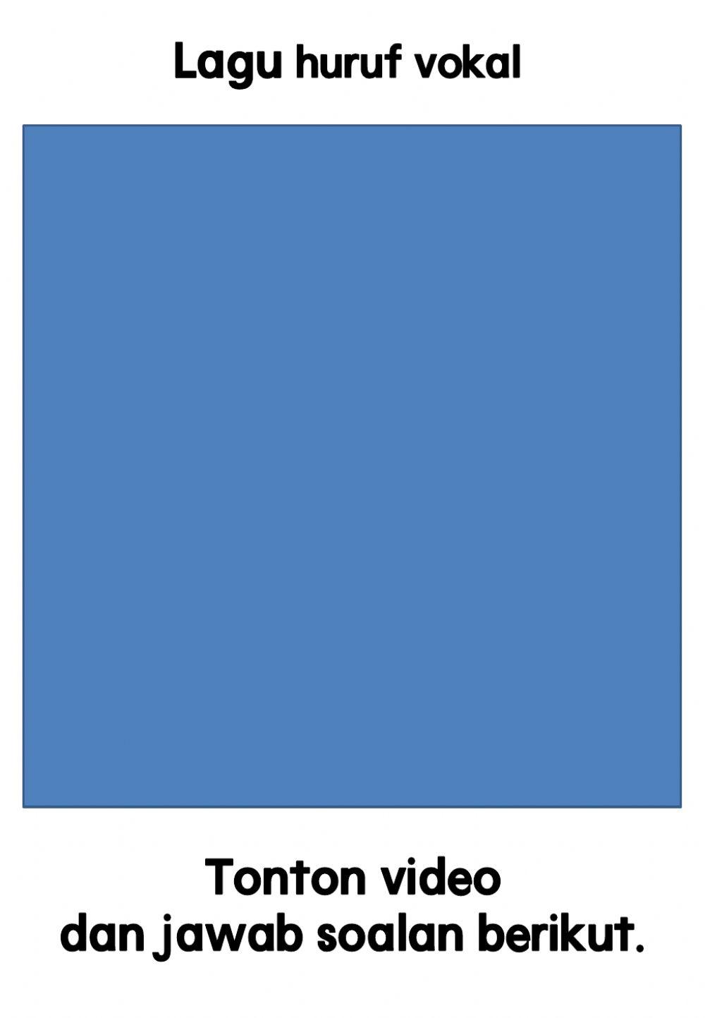 Mengenal huruf vokal