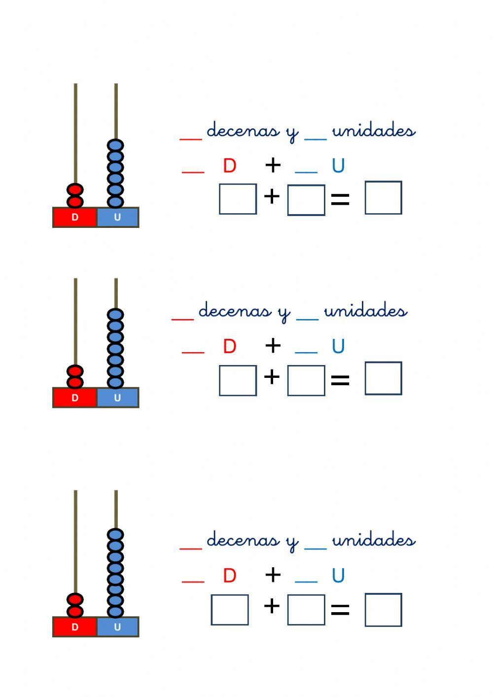 Unidades y decenas 20-29