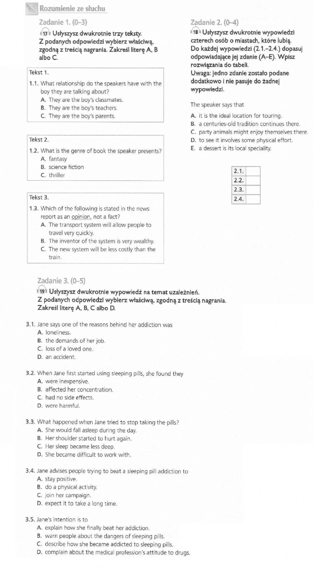 Matura Practice Test Extended 6
