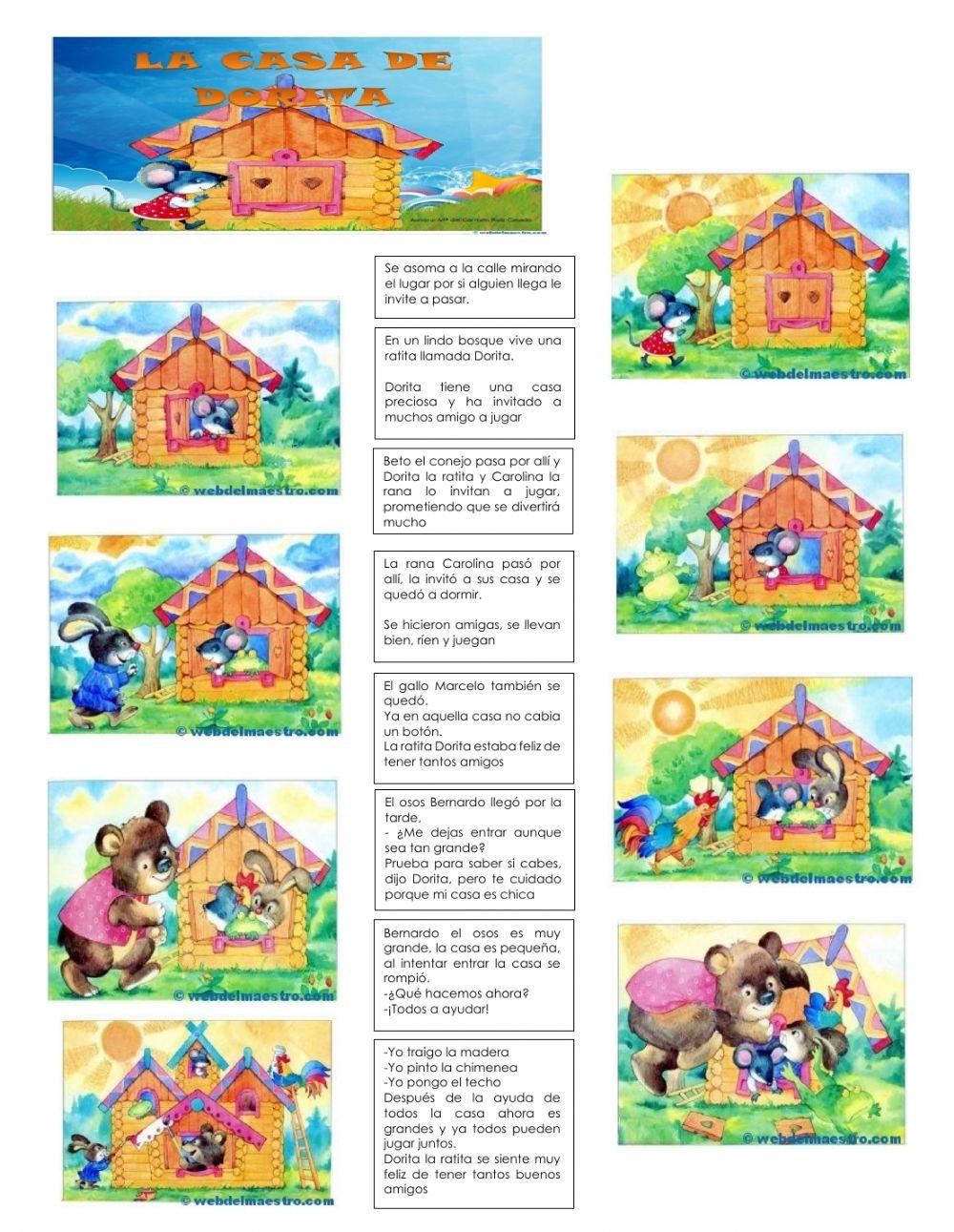 Relacionar oraciones con dibujos