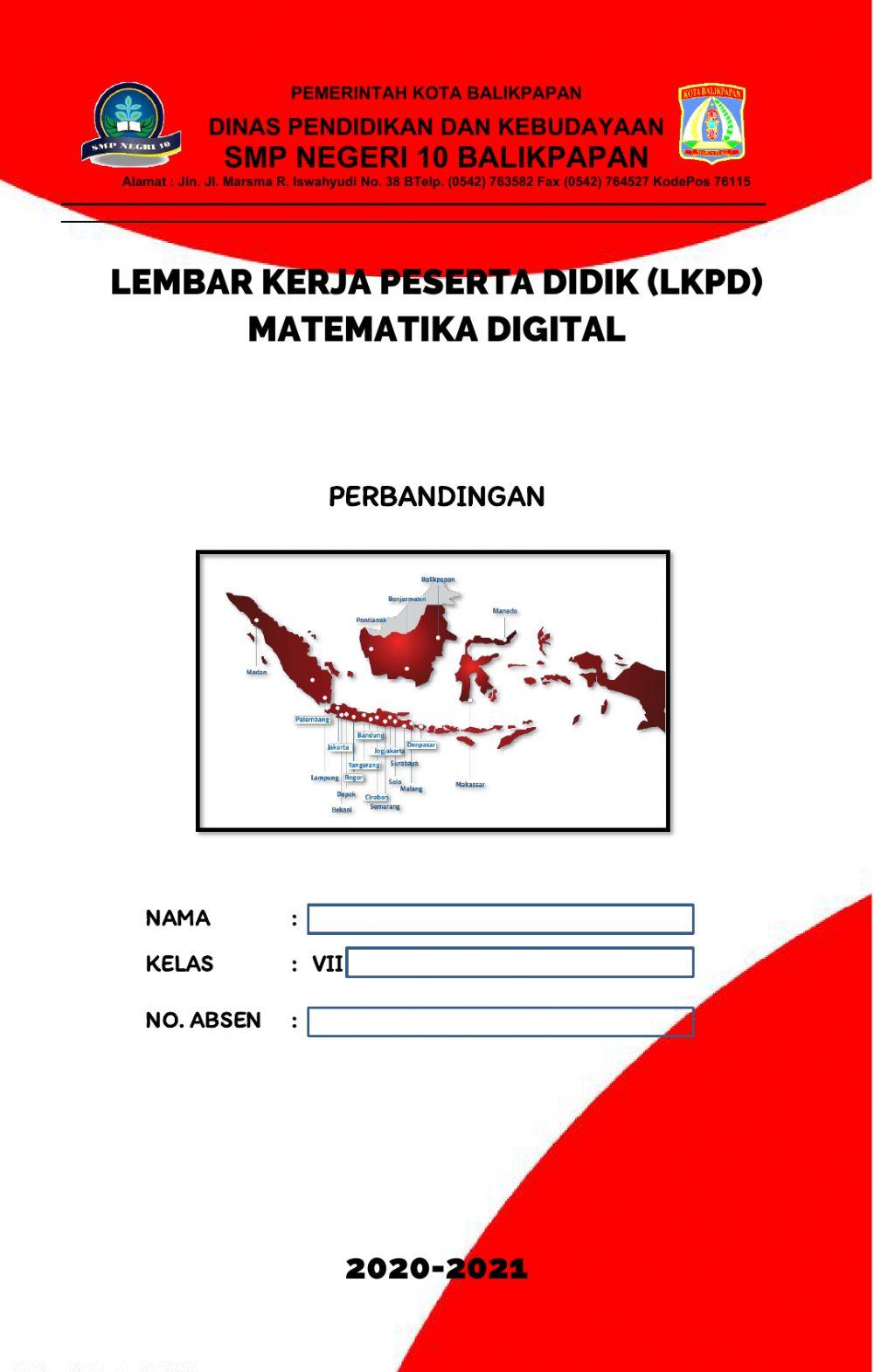 Lkpd digital matematika kelas 7