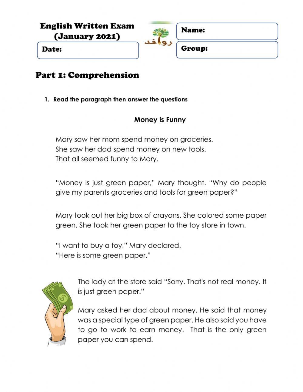 English Written Exam - Version1