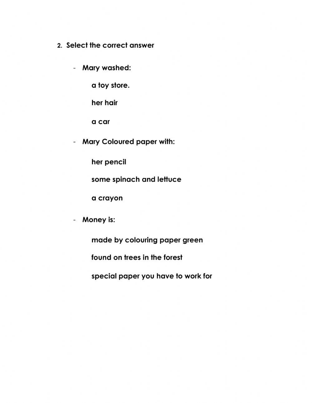 English Written Exam - Version1