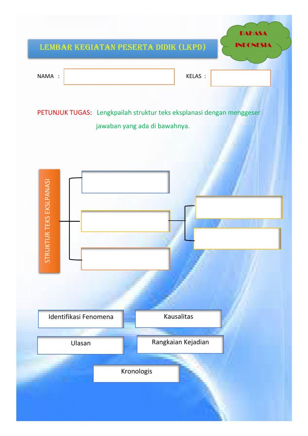 Struktur Teks Eksplanasi
