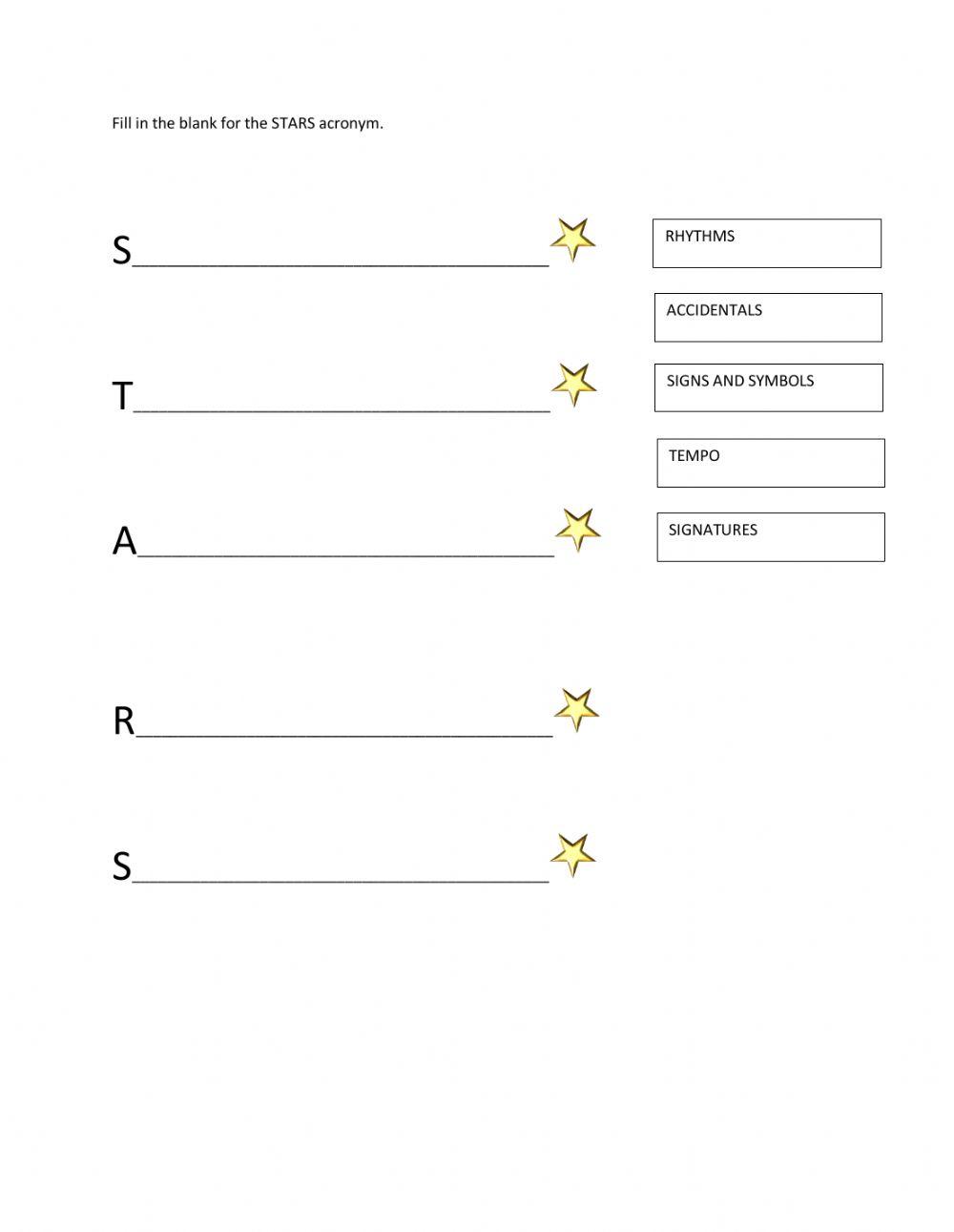 STARS: Reading Music