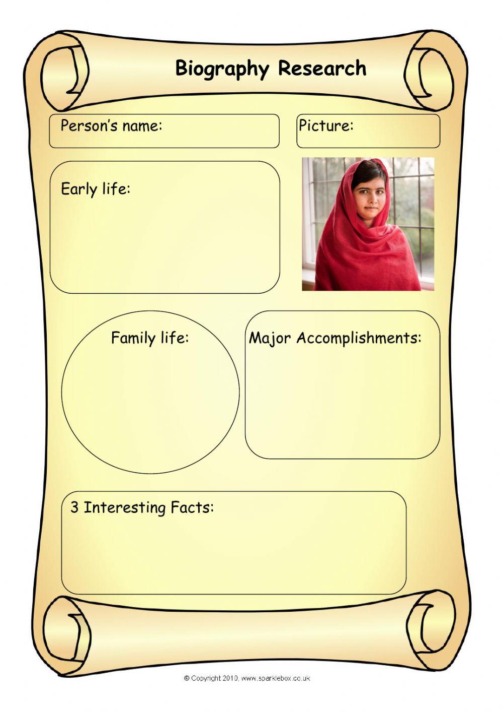 Malala Biography Research