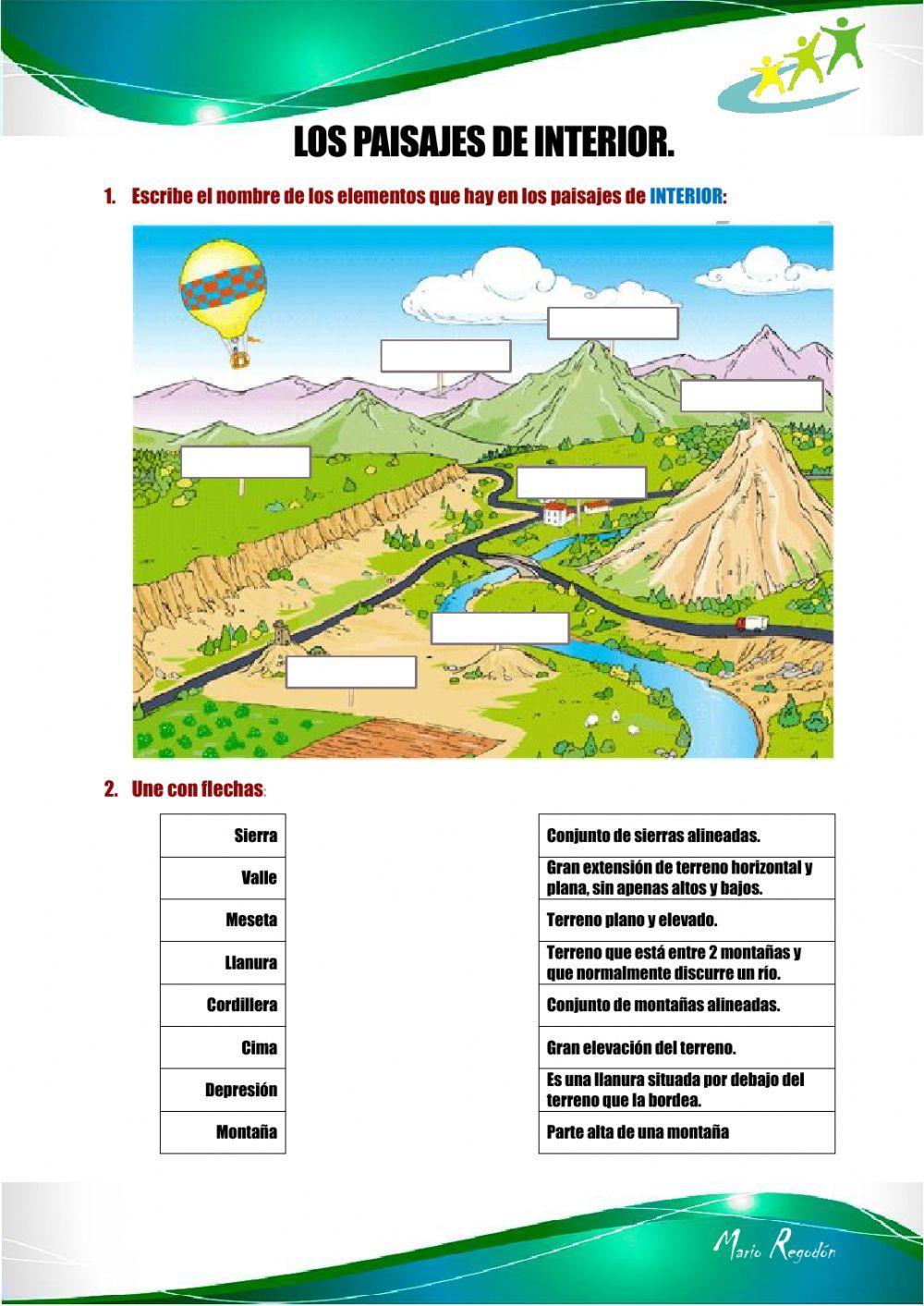 Los paisajes de interior