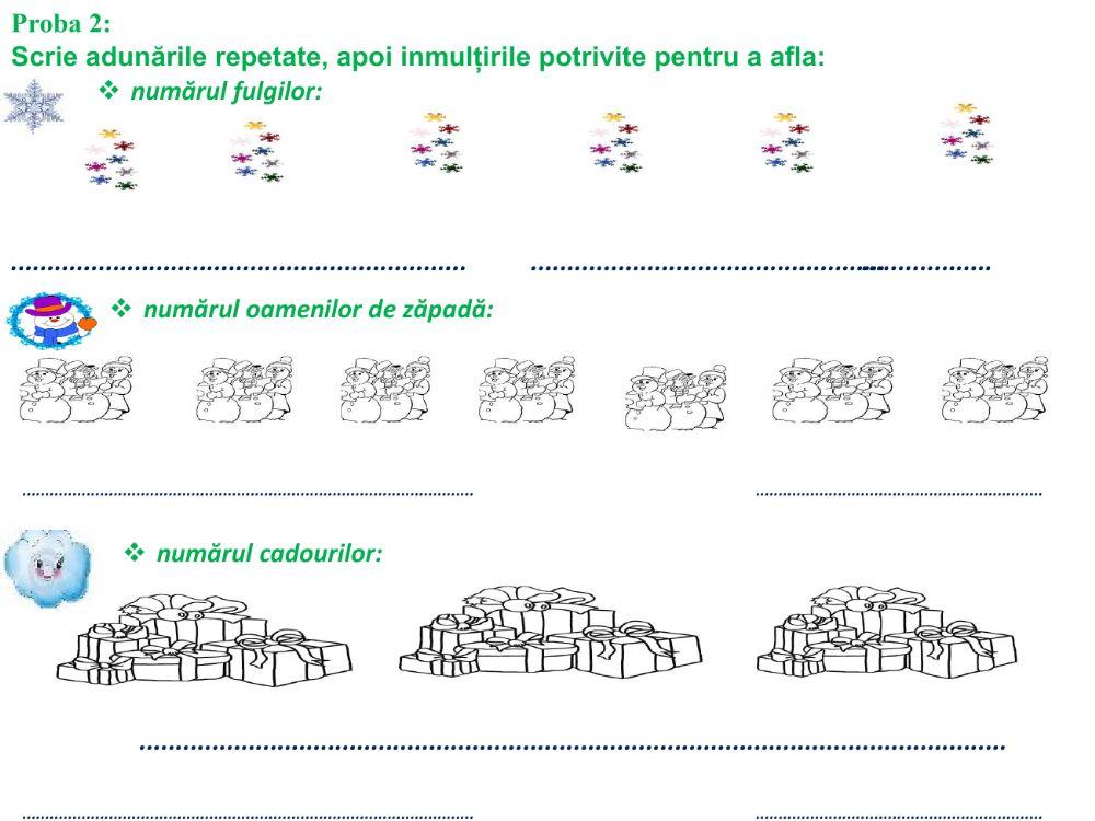 Să ne amintim! Înmulțirea în concentrul 0-100