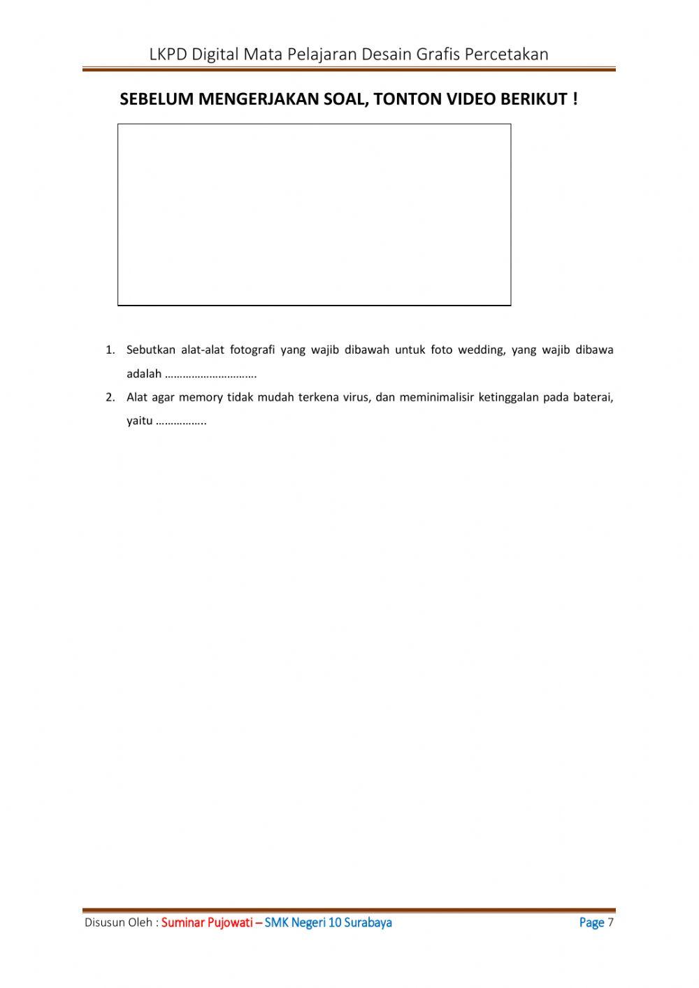 LKPD(Lembar Kerja Peserta Didik) Digital