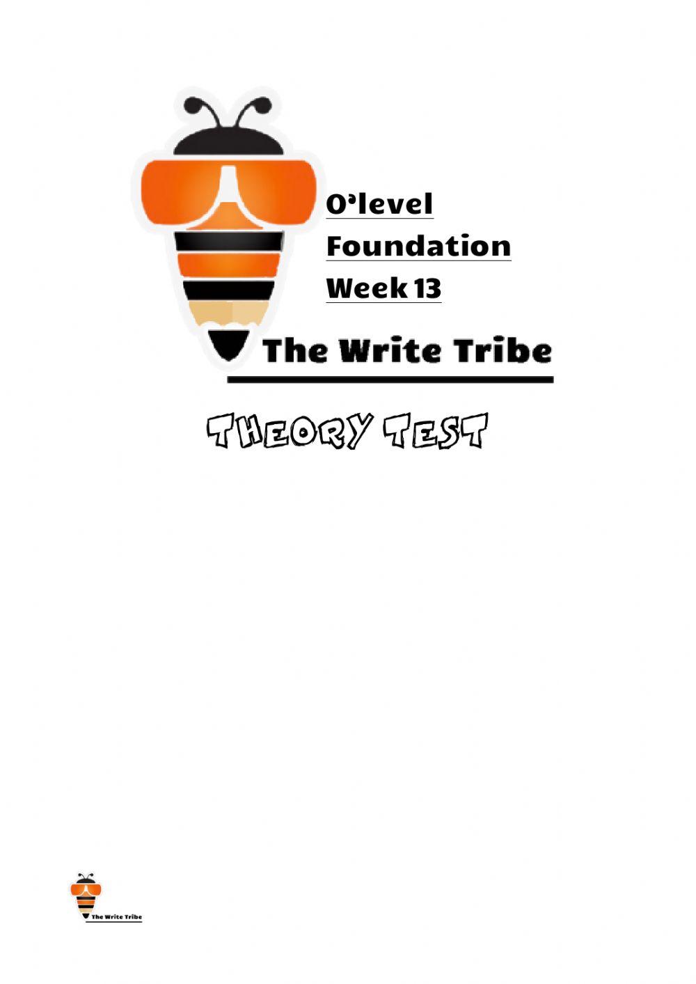 2021 Week 13 SEC-F THEORY TEST part 1