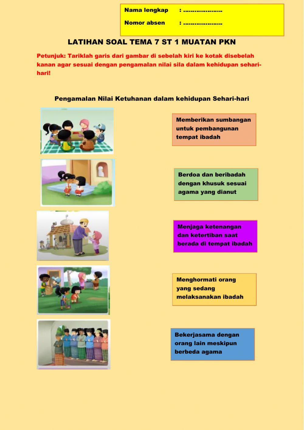 Latihan Soal Tema 7 ST1 PKN