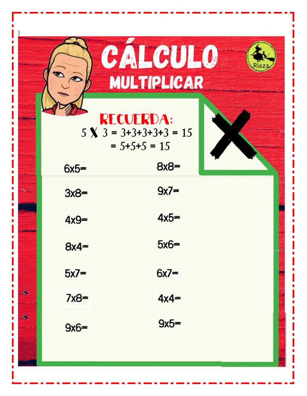 Multiplicación por una cifra